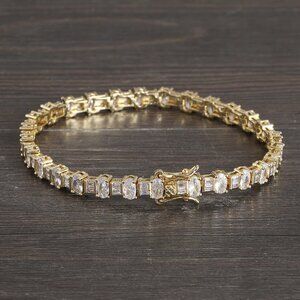 2ct Diamond Womens 14K Gold Tennis Bracelet Ladies 14 Karat Silver Jewelry 7" 8"